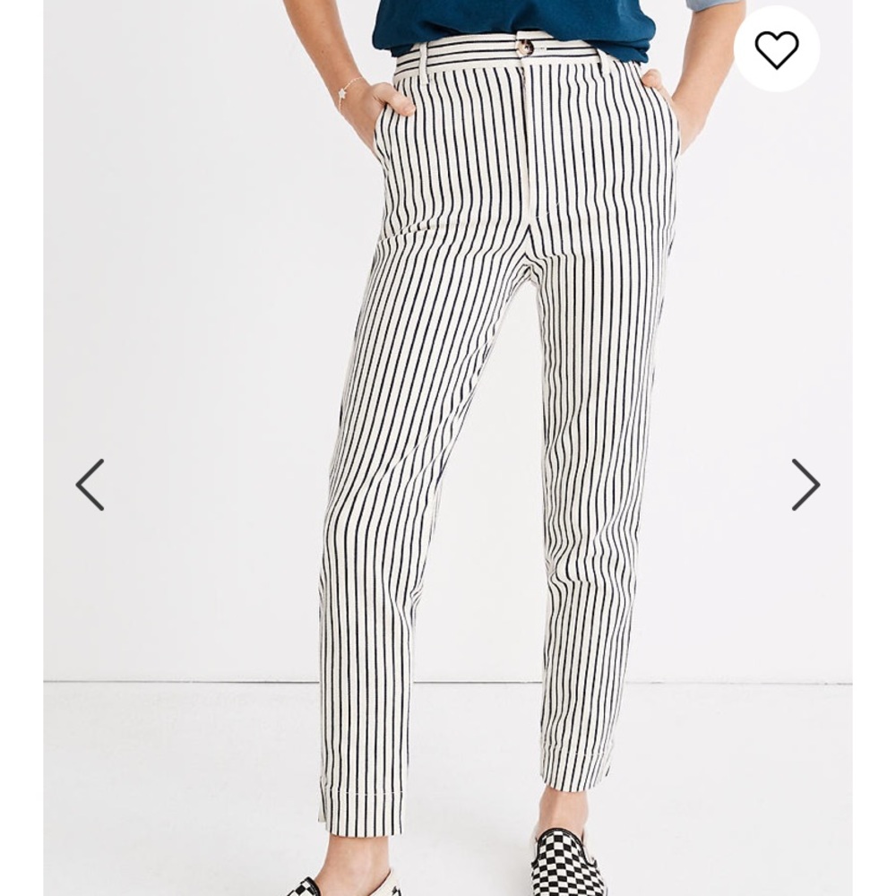 Madewell - Tapered Pants, Striped